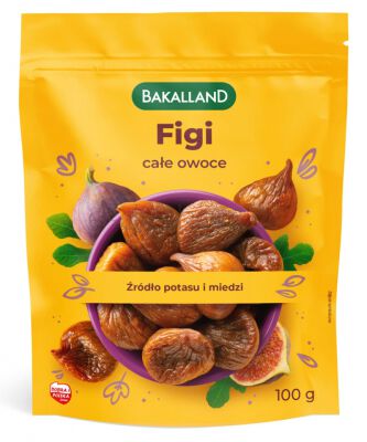 Bakalland Figi Suszone całe owoce, 100g