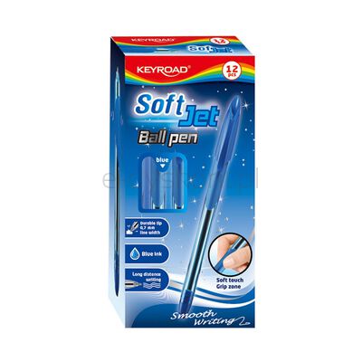 Keyroad Długopis klasyczny , Ball Pen Soft Jet, 0,7mm, niebieski