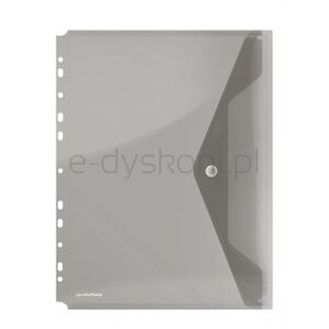 Donau Teczka kopertowa zatrzask, PP, A4, 200mikr., z europerforacją, dymna