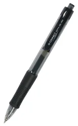 Długopis automatyczny żelowy Q-CONNECT 0,5mm (linia), zawieszka, czarny