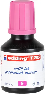 Edding Tusz Do Uzupełniania Markerów Permanentnych E-T 25 Różowy 