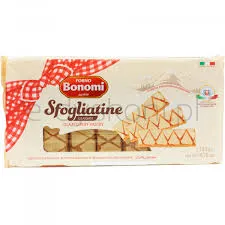 Bonomi Kruche ciasteczka z ciasta francuskiego z polewą 135g