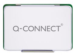 Q-Connect Poduszka do stempli z tuszem, 110x70mm, metalowa, zielona
