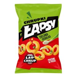 ŁAPSY Chrupki kukurydziane o smaku zielonej cebulki 130 g