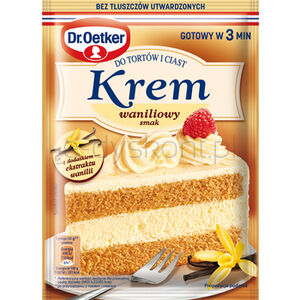 Dr.Oetker Krem do tortów i ciast smak waniliowy 105 g