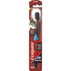 Colgate Szczoteczka Do Zębów Średnia Z Węglem Aktywnym 360° Black