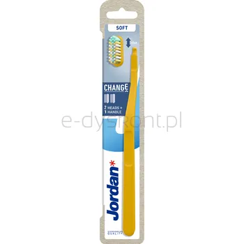 Jordan Szczoteczka Do Zębów Change Soft Z Wymienną Główką 2 Końcówki