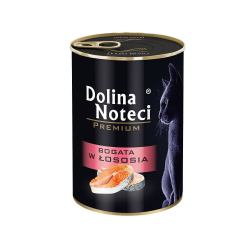 Dolina Noteci Premium Mokra karma Junior dla kota puszka łosoś 400g