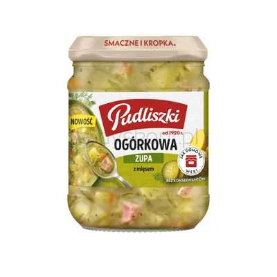 Pudliszki Zupa ogórkowa z mięsem 440g