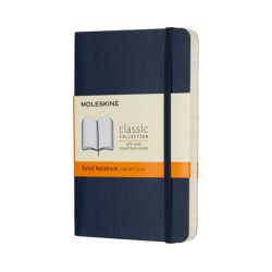 Moleskine Notes P (9x14cm) w linie, miękka oprawa, sapphire blue, 192 strony, niebieski