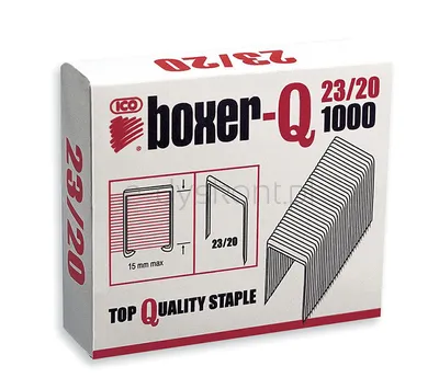 ICO Boxer Zszywki 23/20, galwanizowane, 1000szt. 