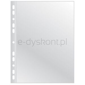 Q-Connect Koszulki na dokumenty poszerzane, PP, A4, groszkowe, 75mikr., 50szt.