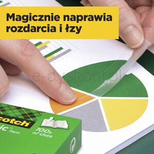 Taśma biurowa SCOTCH® Magic™ (810), matowa, 19mm, 33m