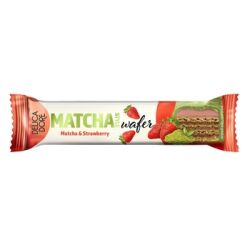 Delicadore Matcha Style Wafel o smaku truskawkowym w białej czekoladzie z herbatą matcha 35g