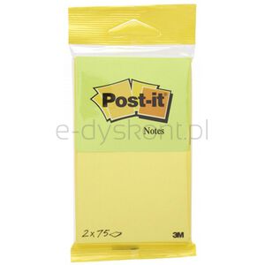 Post-It Karteczki samoprzylepne neonowe żółte i zielone, 76x63,5mm