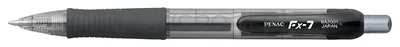 Penac Długopis Automatyczny Żelowy Fx7 0,7Mm, Czarny 