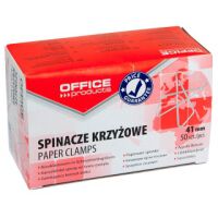 Office Products Spinacze krzyżowe 41mm, 50szt., srebrne [BIURO]
