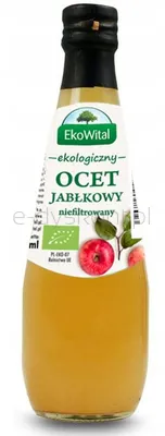 Ekowital Ocet Jabłkowy 6% Niefiltrowany Bio  300Ml