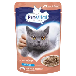 Prevital Sterile Pełnoporcjowa Karma Dla Kotów Z Łososiem W Sosie 100G
