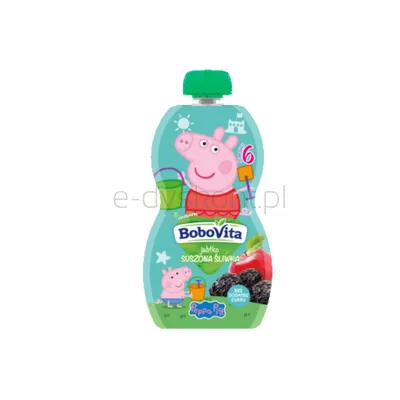 Bobovita Mus jabłko suszona śliwka po 6 miesiącu 100 g