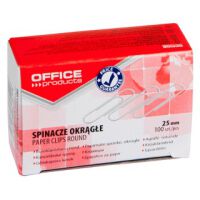 Office Products Spinacze okrągłe 25mm 100szt., srebrne [BIURO]