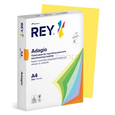 Rey Adagio Papier ksero A4, 80Gsm, 58 Żółty Cytrynowy Intense *Ryada080X411 R100