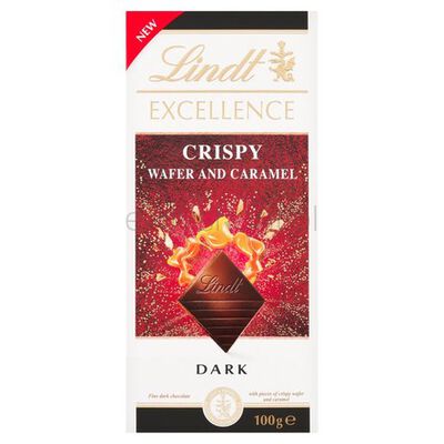 Lindt Czekolada Excellence Crispy Wafer& Caramel 100g