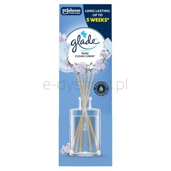 Glade Reed Diffuser - Pure Clean Linen, Odświeżacz Powietrza Pachnące Patyczki 50Ml
