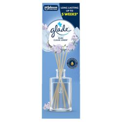 Glade Reed Diffuser - Pure Clean Linen, Odświeżacz Powietrza Pachnące Patyczki 50Ml
