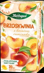 Herbapol Herbata Ziołowo-Owocowa, 20 Torebek, Brzoskwinia Z Kwiatem Rumianku