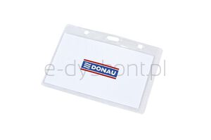 Identyfikator DONAU, otwór z boku, miękki, transparentny