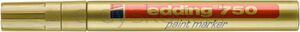 Marker olejowy e-750 EDDING, 2-4mm, złoty