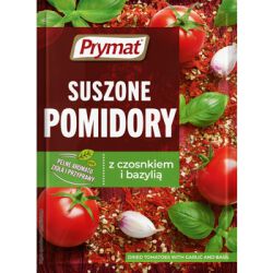 Prymat Suszone pomidory z czosnkiem i bazylią 15g 