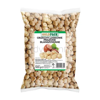 Goldpack orzechy laskowe prażone blanszowane 500g