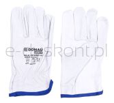 Rękawice Robocze Donau Safety, Skóra Kozia, Rozm. 10/Xl, Białe - 4