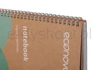 Econovo Kołonotatnik z recyklingu, A4, 80 kart., 70gsm, naturalny - 2
