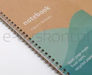 Econovo Kołonotatnik z recyklingu, A4, 80 kart., 70gsm, naturalny - 4