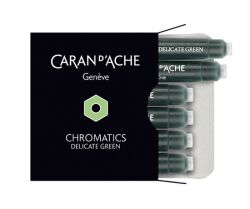 Caran D'ache Naboje Chromatics Delicate Green, 6szt., jasnozielone