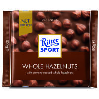 Ritter Sport Czekolada Mleczna Z Całymi Prażonymi Orzechami Laskowymi 100G