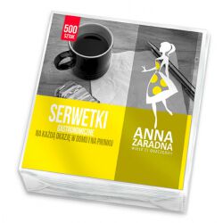Anna Zaradna Serwetki gastronomiczne, 15x15cm, 500 szt., biały