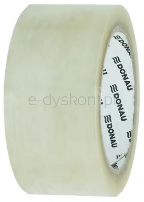 Taśma pakowa Donau Solvent , 48mm, 60m, 42mikr., transparentna