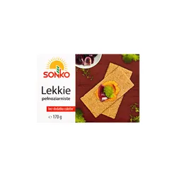 Sonko. Lekkie pełnoziarniste. Pieczywo chrupkie 170 g.