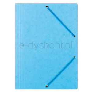Office Products Teczka z gumką, preszpan, A4, 390gsm, 3-skrz., jasnoniebieska