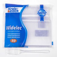 Guillin Wytrzymałe, Transparentne Widelce Jednorazowe - 50 Szt.
