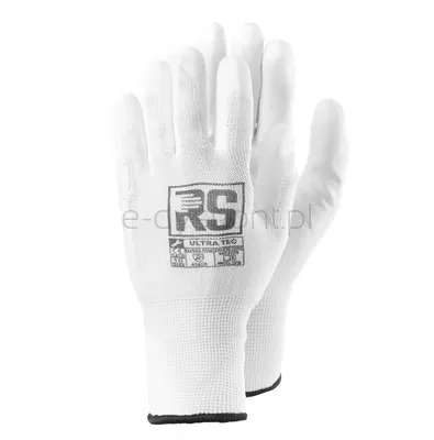 RS Rękawice dziane Ultra Tec, rozm. 7, białe