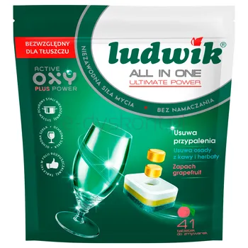 Ludwik Tabletki Do Zmywarek All in one GRAPEFRUIT 41 szt.