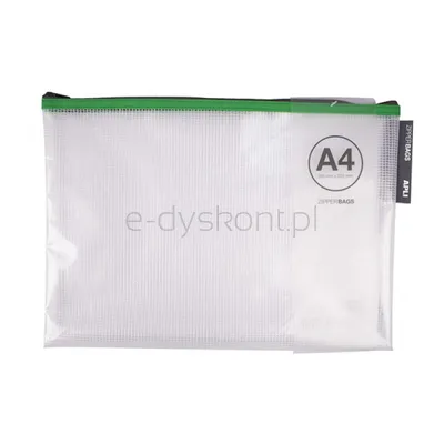 Apli Torebka Zipper Bag, A4, 355x255 mm, mix kolorów