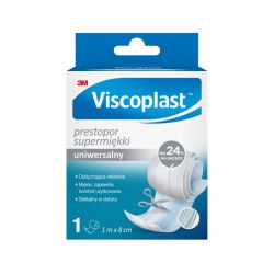Viscoplast Plaster Do Cięcia Prestopor, Supermiękki, 8Cmx1M, Biały