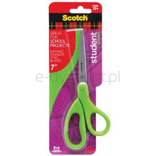 Scotch Nożyczki biurowe (14075-MI), dla studentów, 18cm, mix kolorów