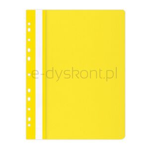 Office Products Skoroszyt, PP, A4, miękki, 100/170mikr., wpinany, żółty